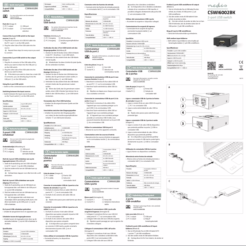 Página nº 1 - Manual de usuario Nedis CSWI6002BK