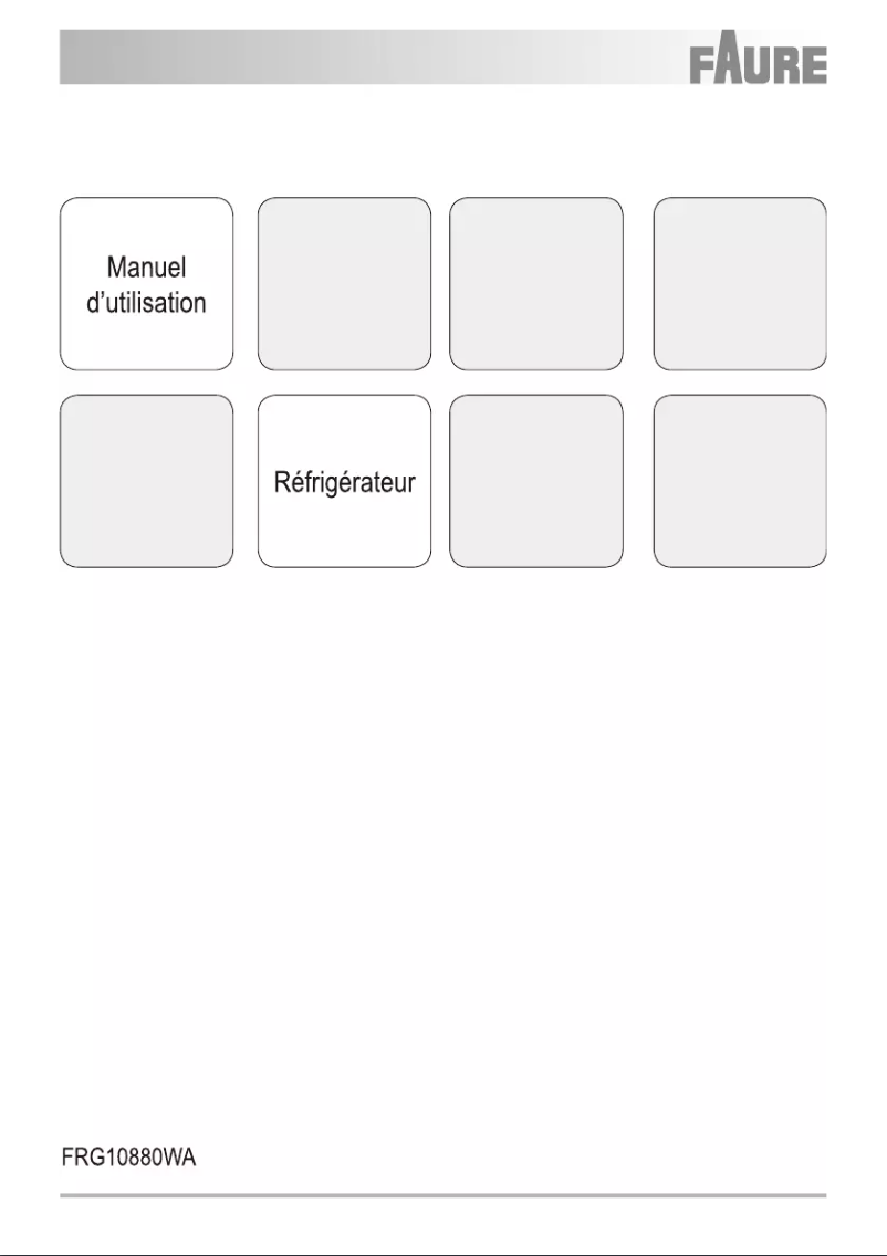 Página nº 1 - Manual de usuario Faure FRG10800WA