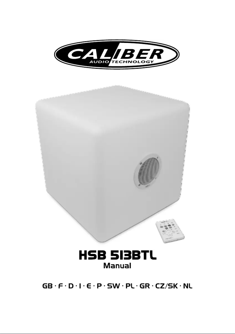 Imagen de la primera página del manual del dispositivo HSB513BTL