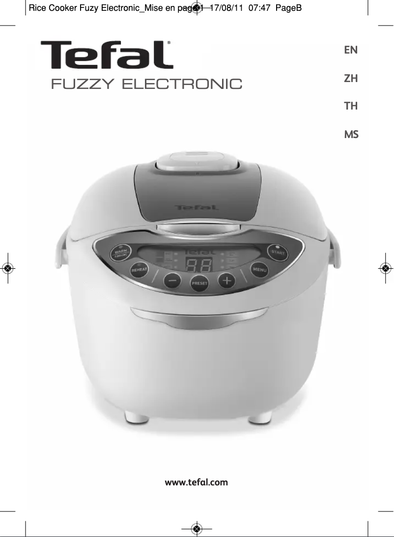 Página 1 del manual Manual de usuario Tefal Fuzzy Eectronic RK703170