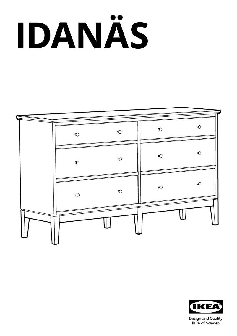 Imagen de la primera página del manual del dispositivo IDANÄS 104.587.10