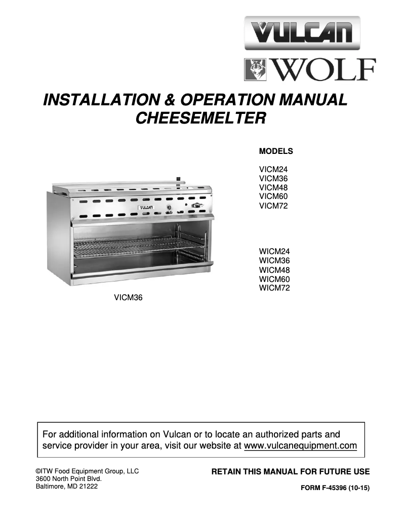 Imagen de la primera página del manual del dispositivo VICM60