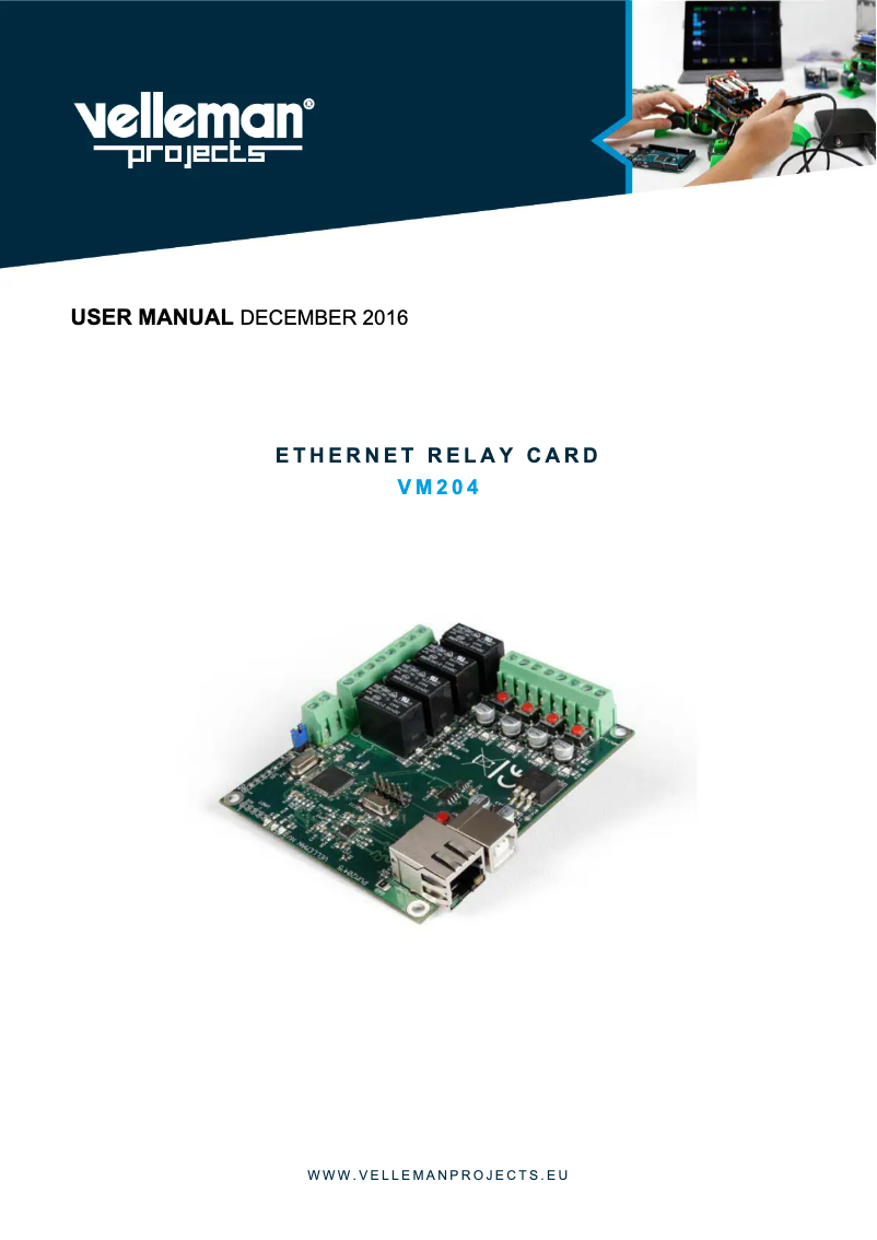 Página 1 del manual Manual de usuario Velleman VM204