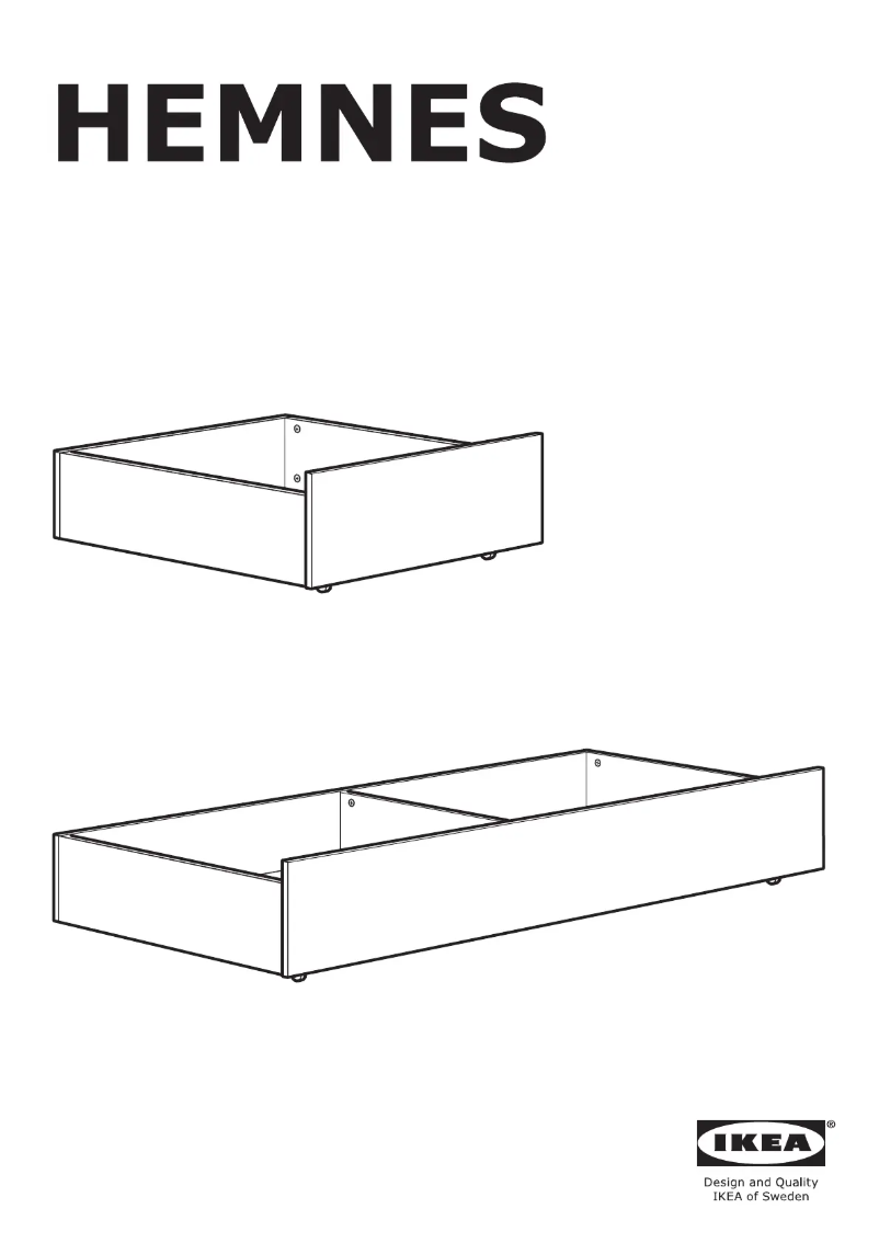 Página 1 del manual Manual de usuario Ikea HEMNES 903.262.97
