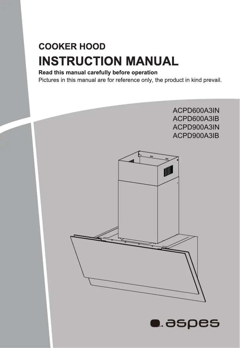 Imagen de la primera página del manual del dispositivo ACPD600A3IN