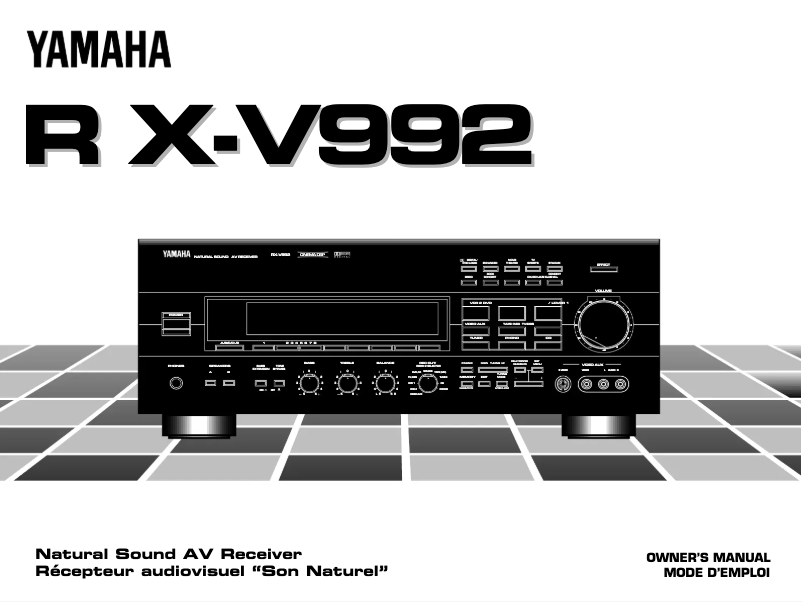 Página 1 del manual Manual de usuario Yamaha RX-V992