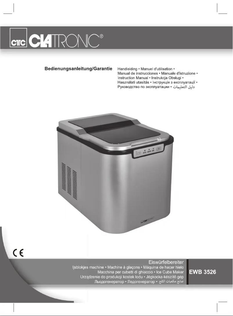 Página 1 del manual Manual de usuario Clatronic EWB 3526