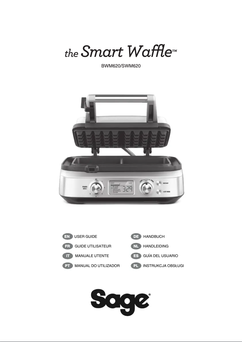 Página 1 del manual Manual de usuario Sage the Smart Waffle Pro SWM620