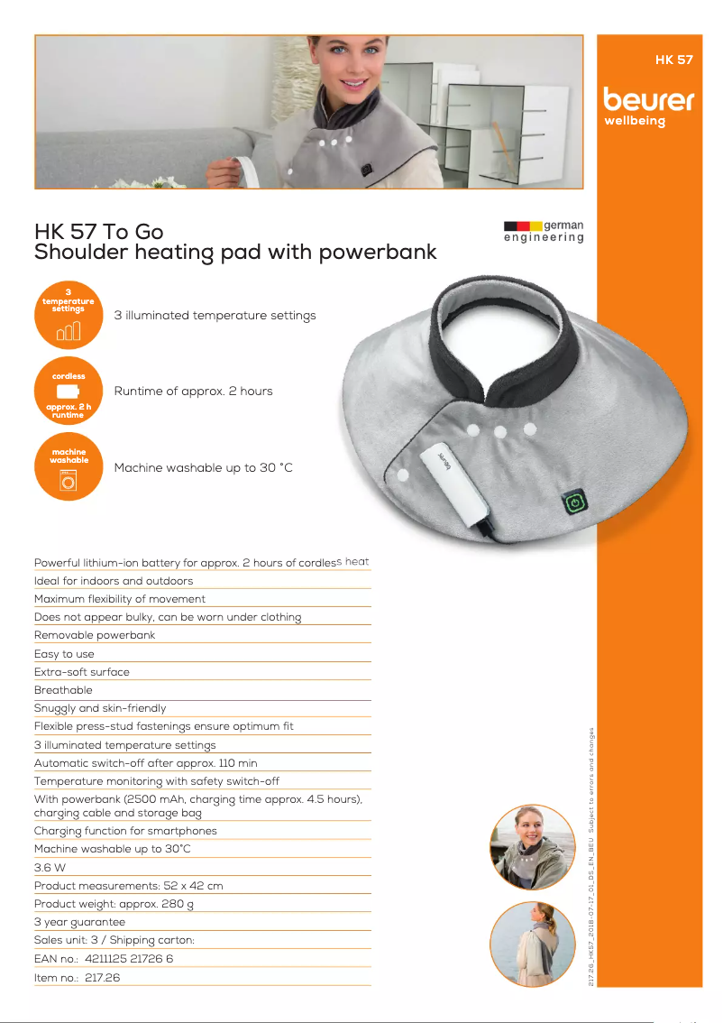 Imagen de la primera página del manual del dispositivo HK 57