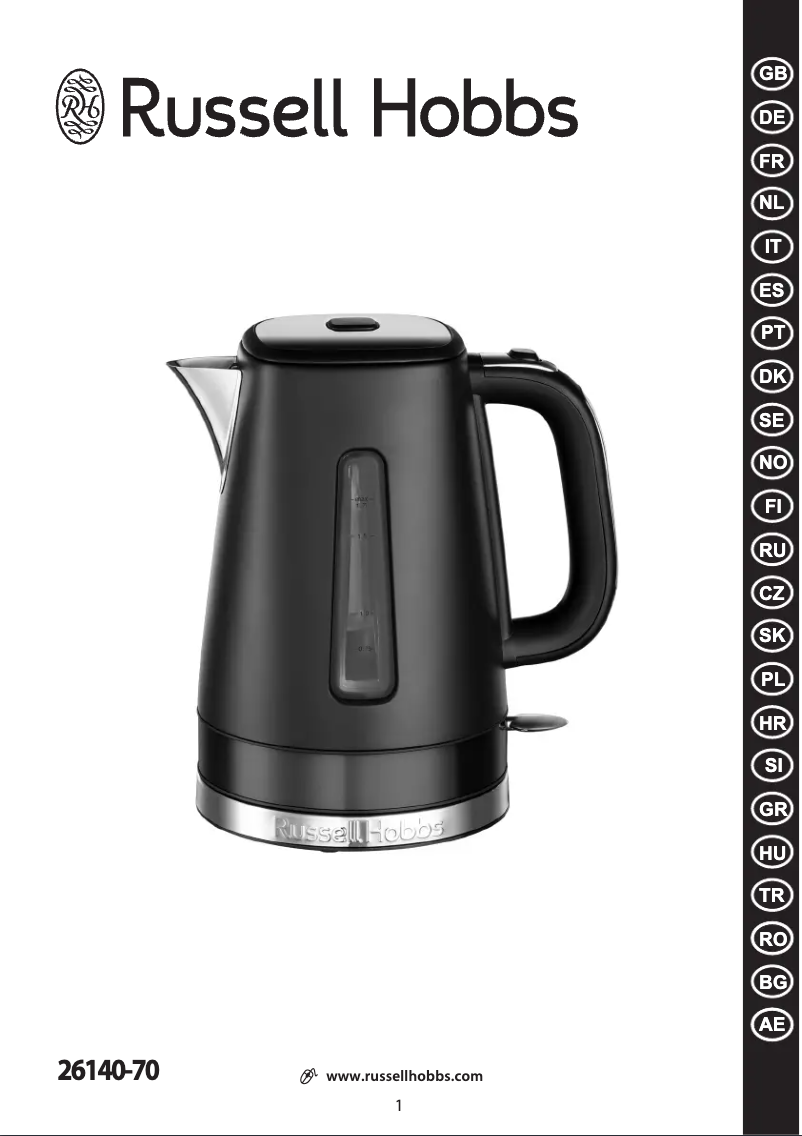 Página 1 del manual Manual de usuario Russell Hobbs 26140-70