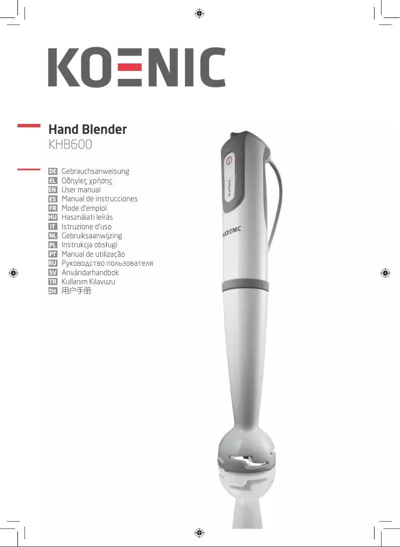 Página nº 1 - Manual de usuario Koenic KHB600