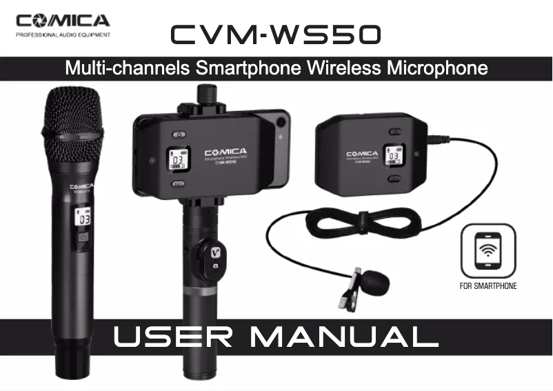 Página 1 del manual Manual de usuario Comica CVM-WS50