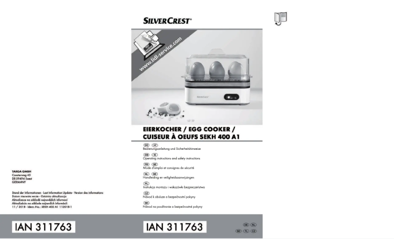 Página 1 del manual Manual de usuario SilverCrest SEKH 400 A1