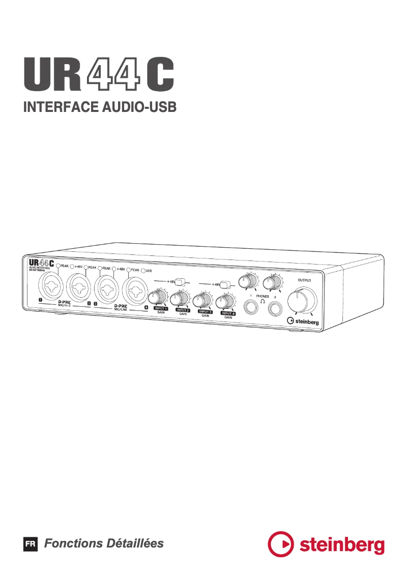 Imagen de la primera página del manual del dispositivo UR44C