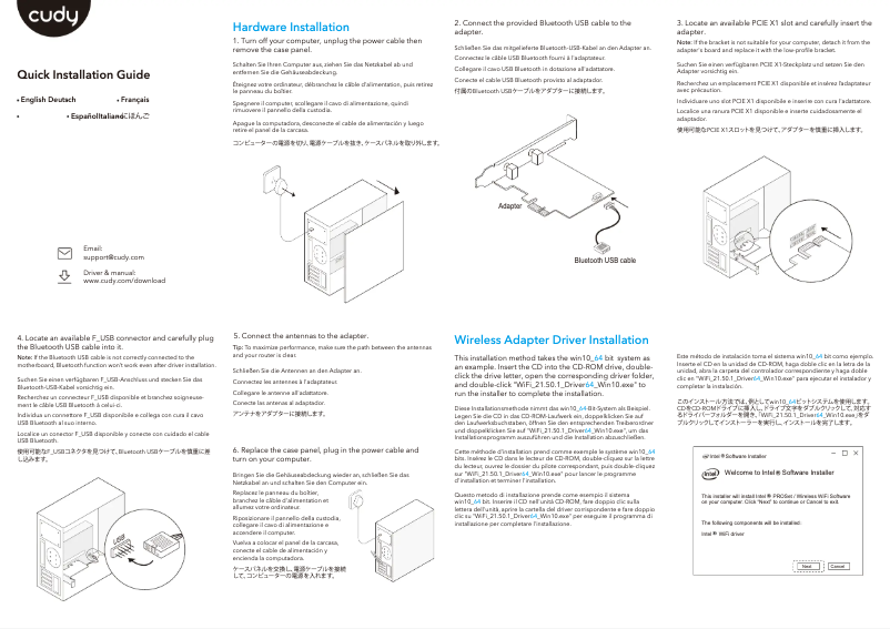 Imagen de la primera página del manual del dispositivo WE3000S