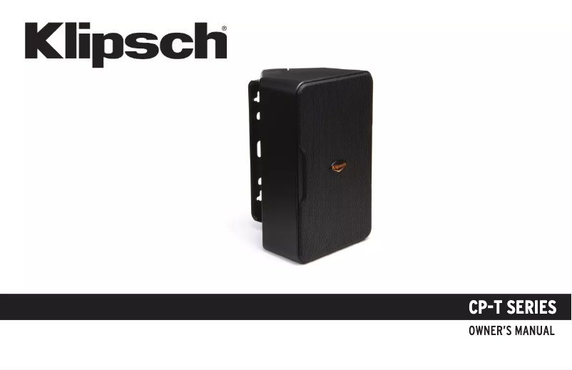 Página 1 del manual Manual de usuario Klipsch Performance CP-6T