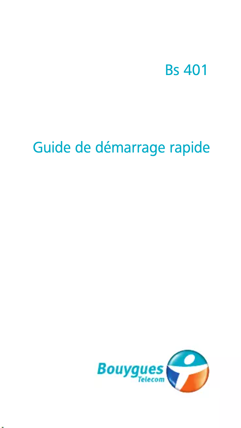 Imagen de la primera página del manual del dispositivo BS-401