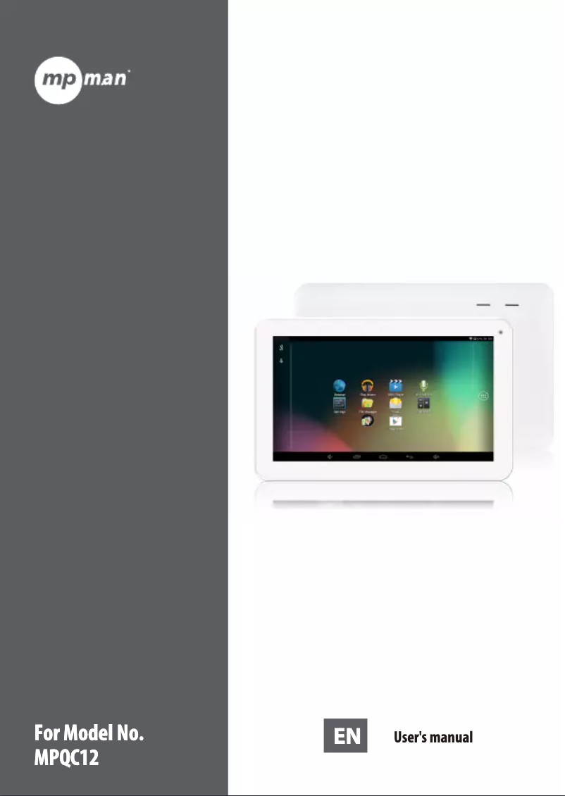 Imagen de la primera página del manual del dispositivo MPQC12