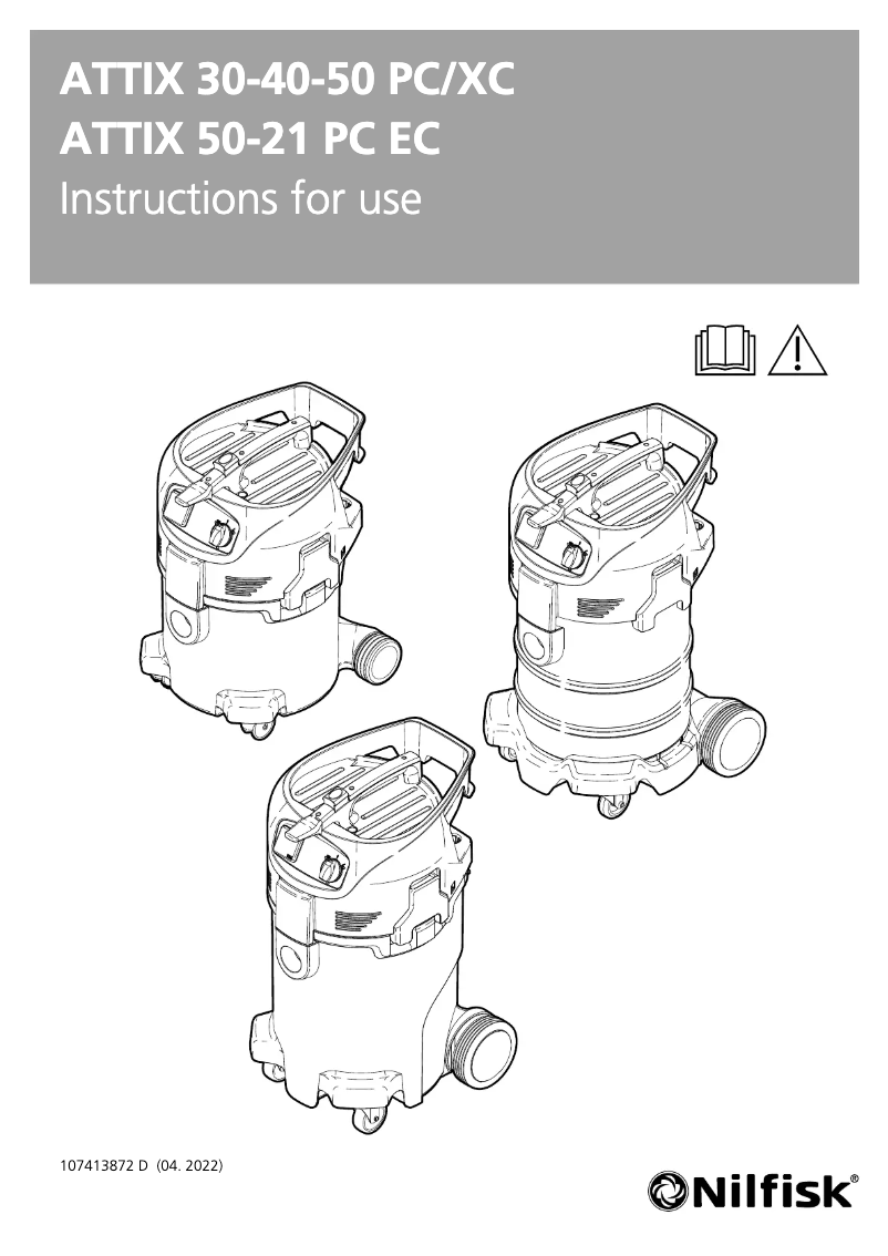 Página nº 1 - Manual de usuario Nilfisk ATTIX 50-21 PC Cleanroom