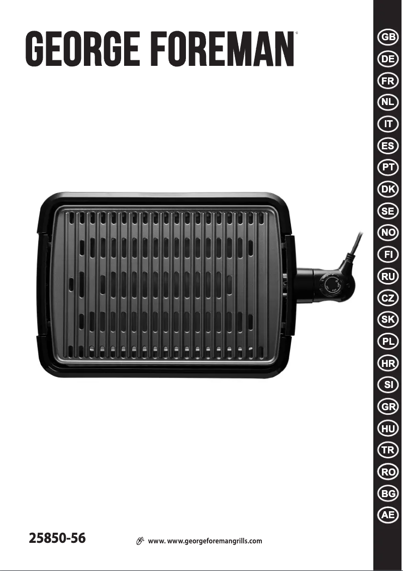 Página 1 del manual Manual de usuario George Foreman 25850-56