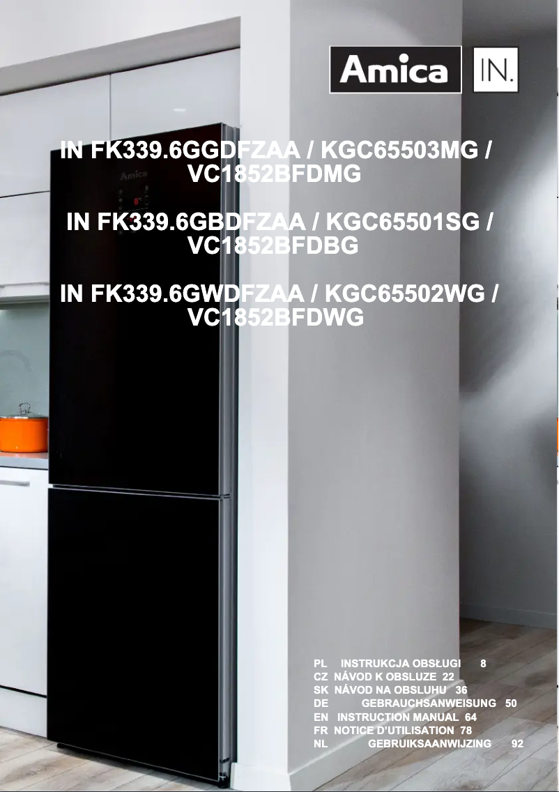 Página 1 del manual Manual de usuario Amica IN FK339.6GWDFZAA