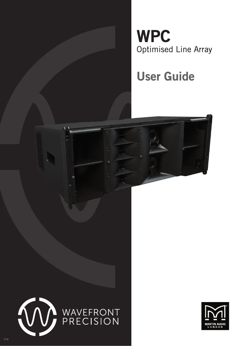 Página 1 del manual Manual de usuario Martin Audio WPC