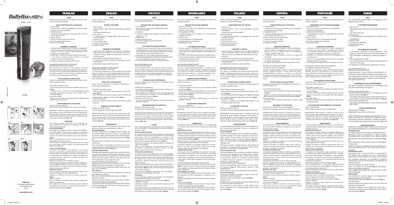 Página 1 del manual Manual de usuario BaByliss Wtech T800E