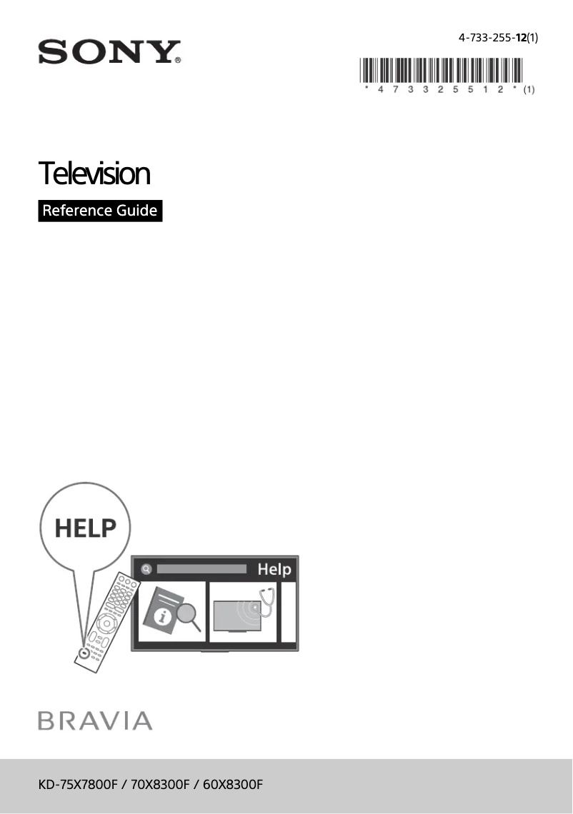 Página nº 1 - Manual de usuario Sony Bravia KD-60X8300F