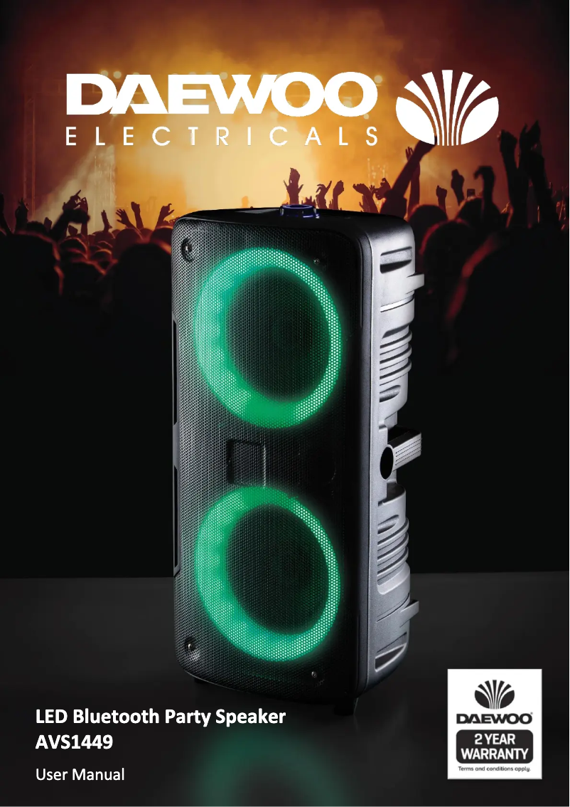 Página 1 del manual Manual de usuario Daewoo AVS1449