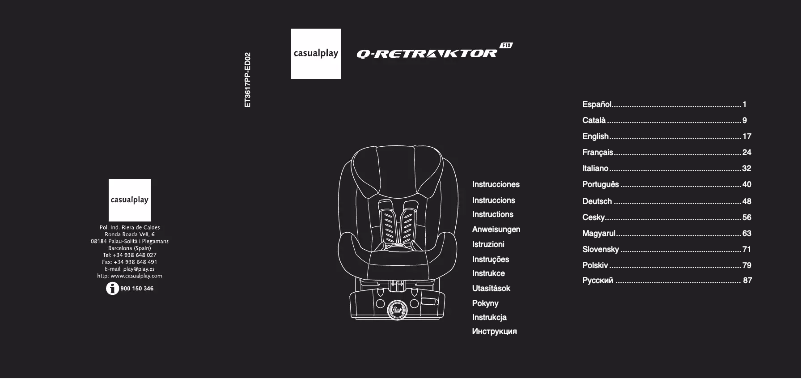 Página nº 1 - Manual de usuario Casualplay Q-Retraktor Fix