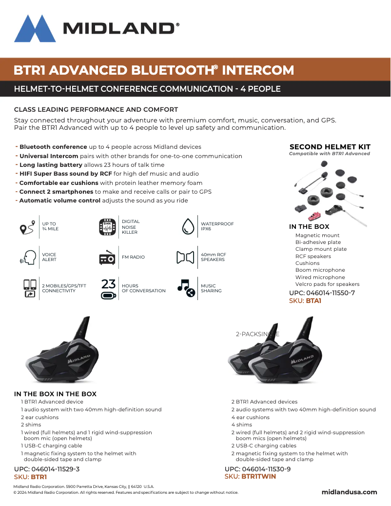 Imagen de la primera página del manual del dispositivo BTR1