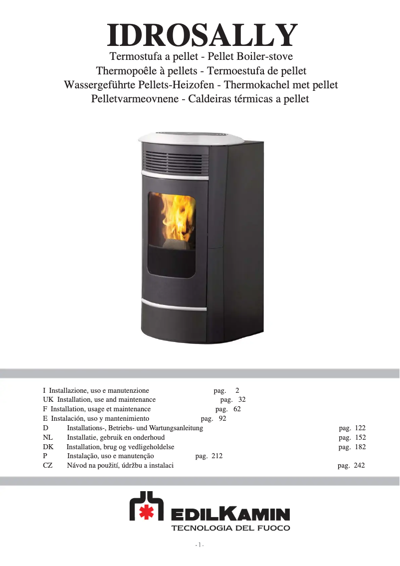 Página nº 1 - Manual de usuario Edilkamin IDROSALLY