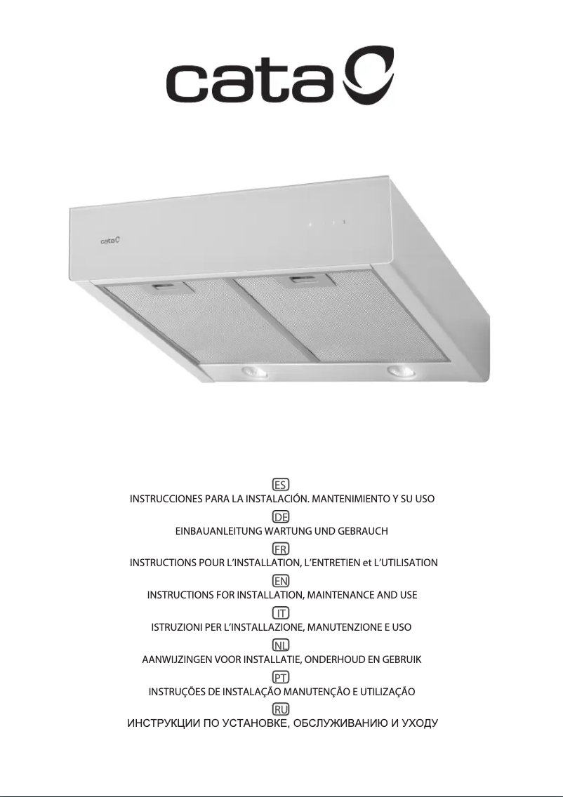 Página 1 del manual Manual de usuario CATA S GLASS TC