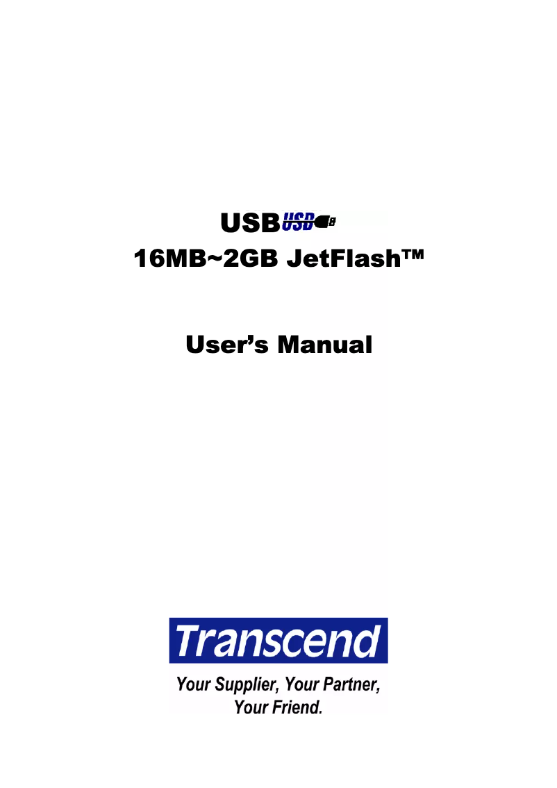 Imagen de la primera página del manual del dispositivo JetFlash V10