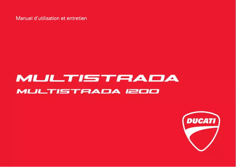 Página 1 del manual Manual de usuario Ducati Multistrada 1200 ABS (2014)