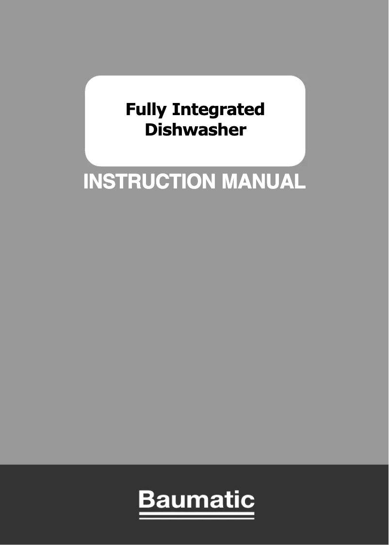 Página 1 del manual Manual de usuario Baumatic BDI 1L63B-80