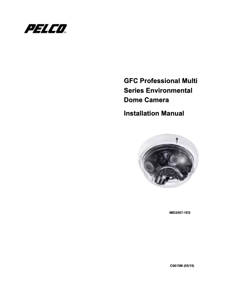 Imagen de la primera página del manual del dispositivo GFC Professional Multi IMD2007-1ES