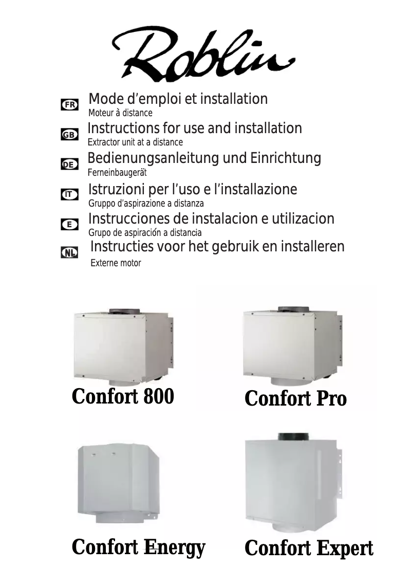 Imagen de la primera página del manual del dispositivo Energy Comfort / 2