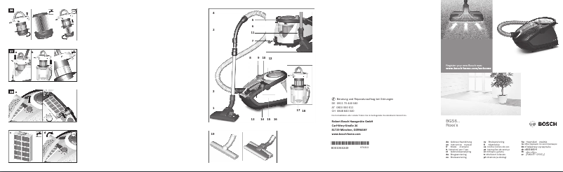 Página 1 del manual Manual de usuario Bosch BGS6PRO3