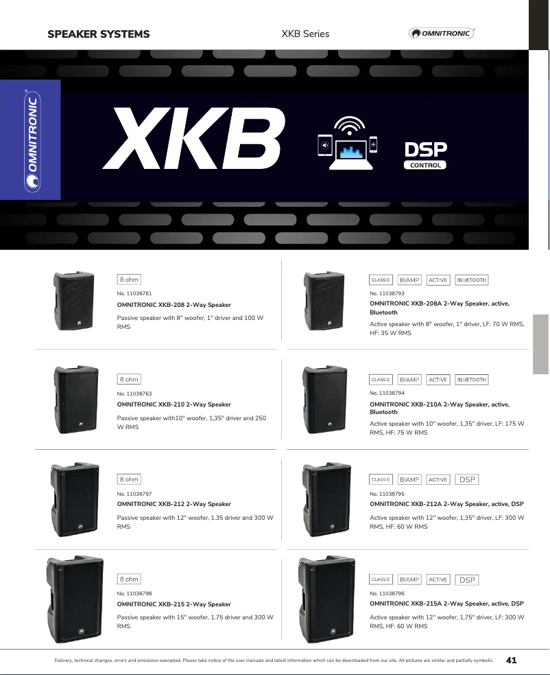Imagen de la primera página del manual del dispositivo XKB-212A
