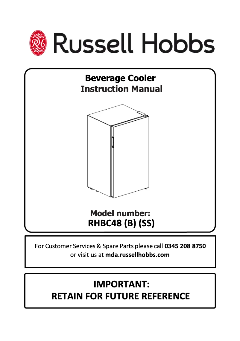 Imagen de la primera página del manual del dispositivo RHBC48
