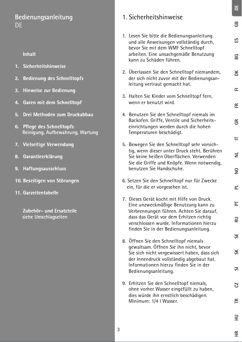 Página 1 del manual Manual de usuario WMF 07.9260.6042
