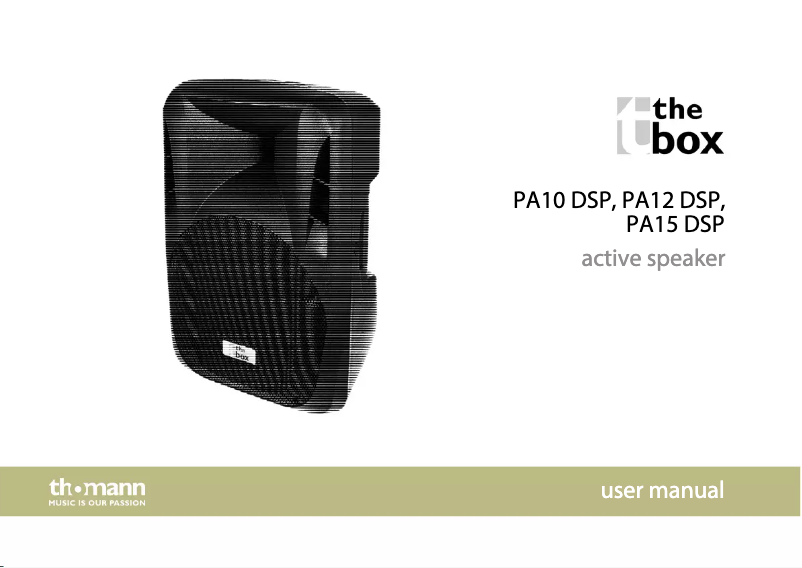 Imagen de la primera página del manual del dispositivo PA 12 DSP