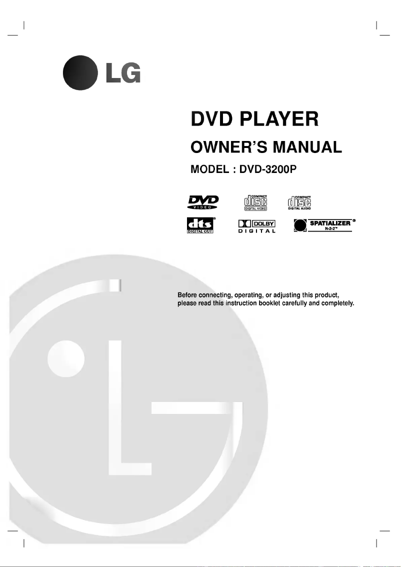 Imagen de la primera página del manual del dispositivo DVD-3200P