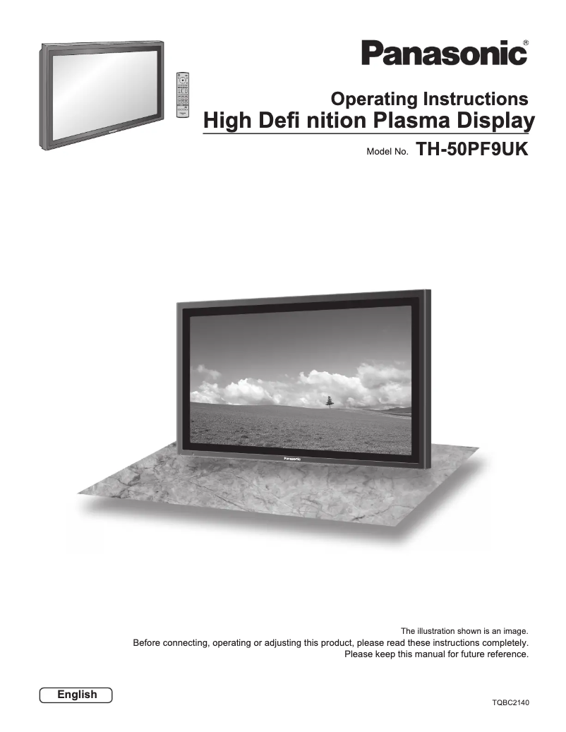 Página 1 del manual Manual de usuario Panasonic TH-50PF10UK