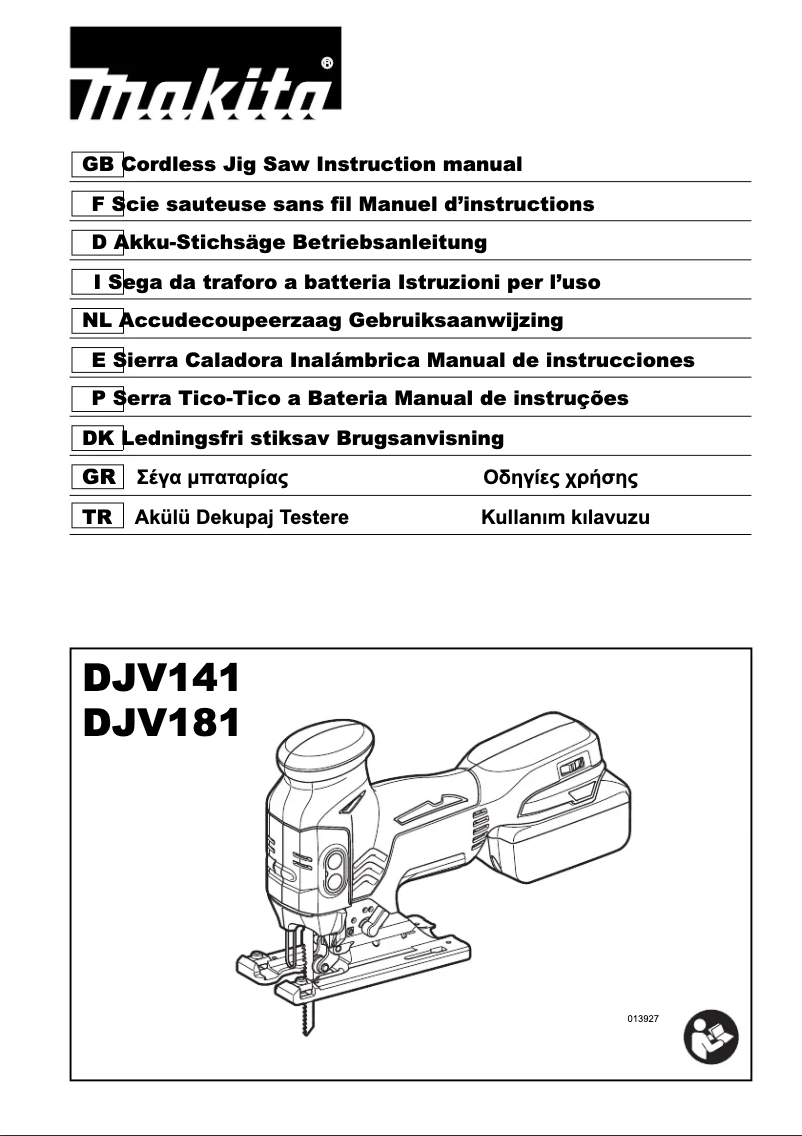 Página 1 del manual Manual de usuario Makita DJV141