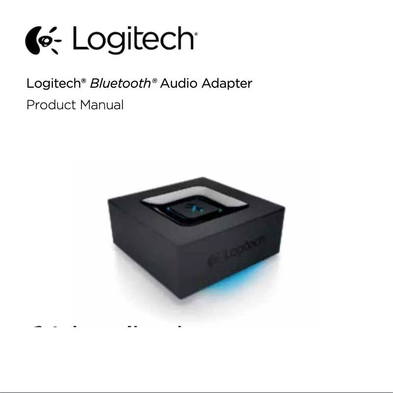 Página nº 1 - Manual de usuario Logitech Bluetooth Audio Adapter