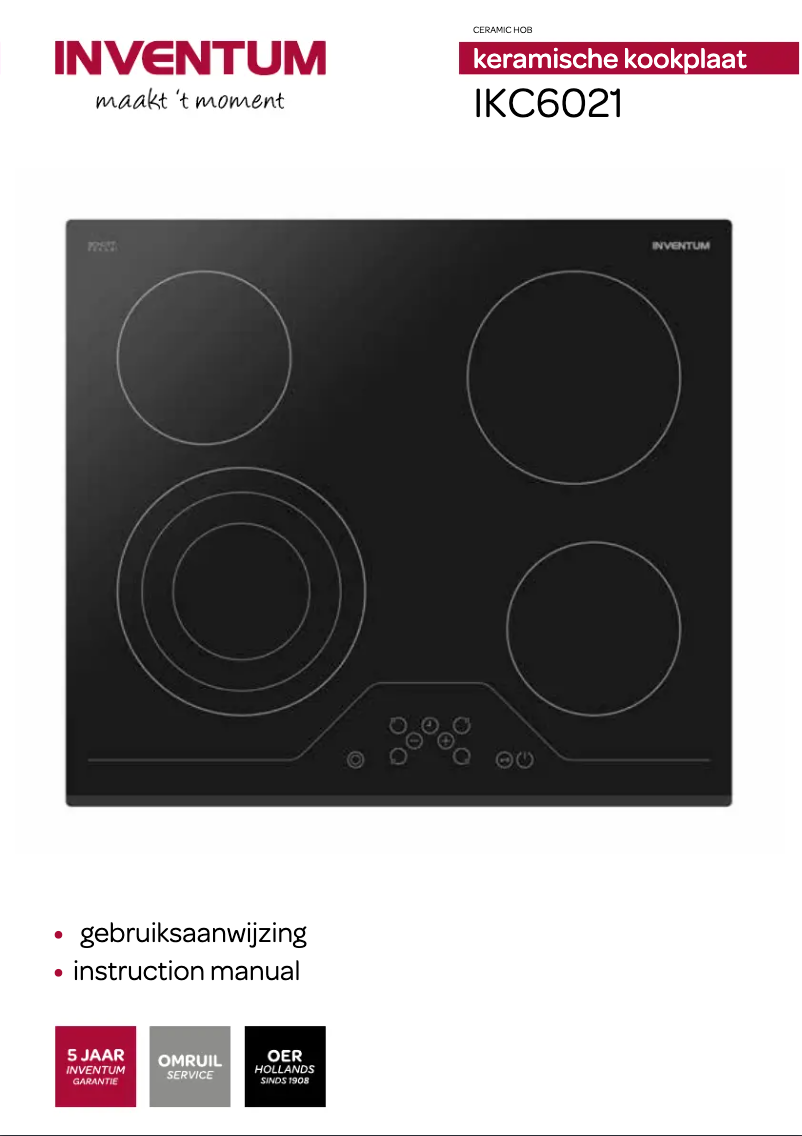 Página nº 1 - Manual de usuario Inventum IKC6021