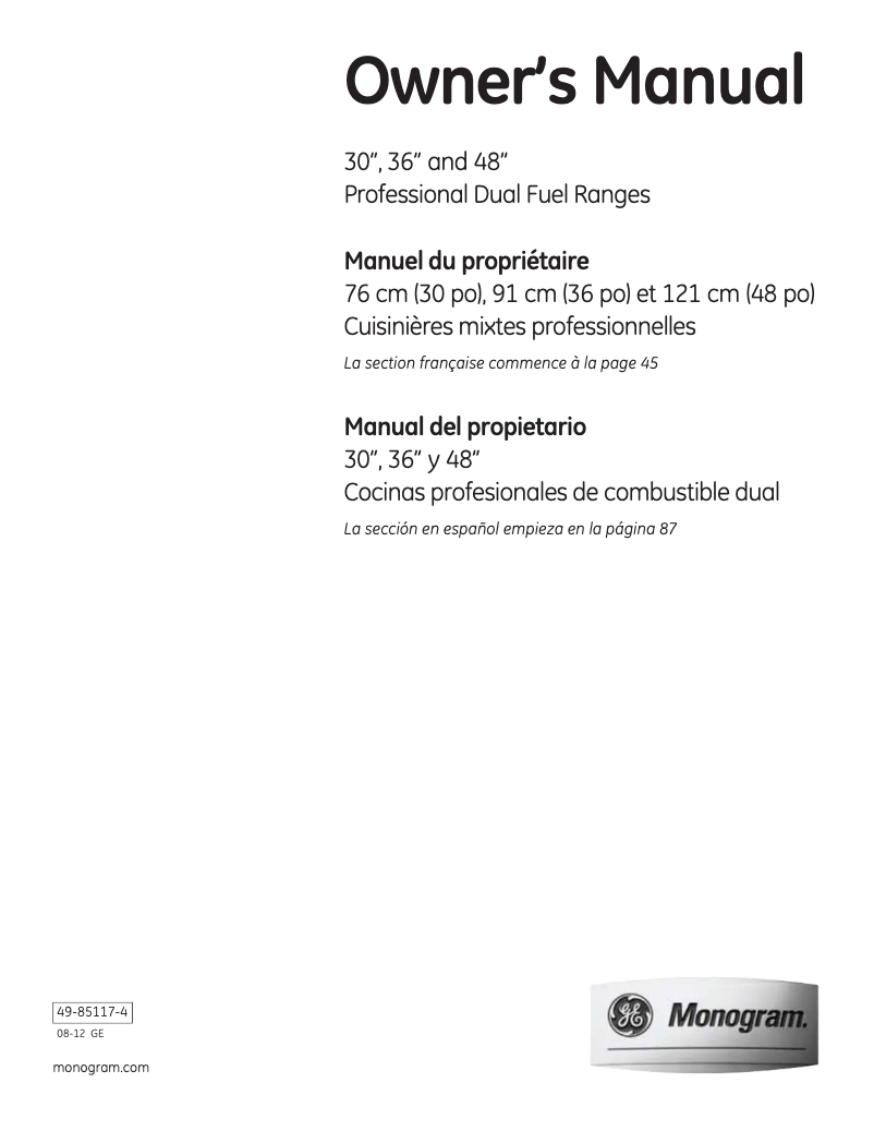 Imagen de la primera página del manual del dispositivo ZDP364LDPSS