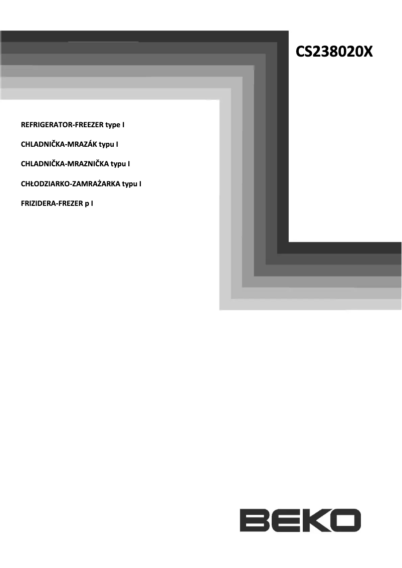 Imagen de la primera página del manual del dispositivo CS 238020 X